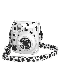 KASTWAVE Clear Case for Fuji Instax Mini 12/Polaroid Mini 12, Case for Fujifilm Instax Mini 12 Instant Camera with Back Photos Pocket, Shoulder Strap and Beautiful Sticker  - Image 3