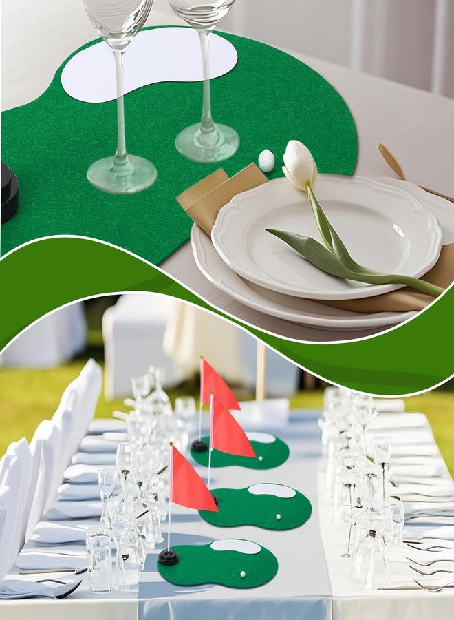 Tinideya 9 Set Golf Flag Centerpieces for Table Hole in One Party Decorations Include Ball Sand Trap Red Flags Plastic Flag Stand for Masters Golf Themed Christmas Birthday Party Decor - Image 5