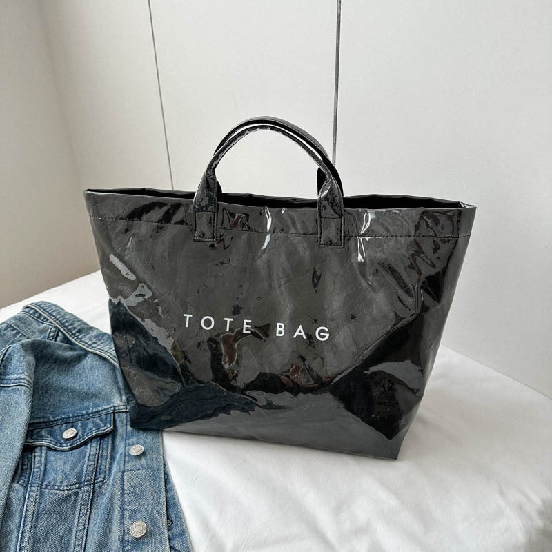 Women'S Portable Backpack Large Capacity Women'S Bag New Fabric Fashion Small Dupont Paper Kraft Paper Handbag - Image 1