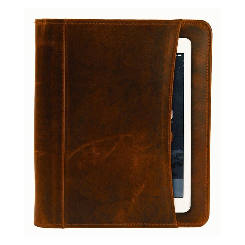 Jajmo Legacy Top Grain Leather Portfolio - Professional Business Padfolio & Document Organizer with Writing Pad for Men & Women - Image 5