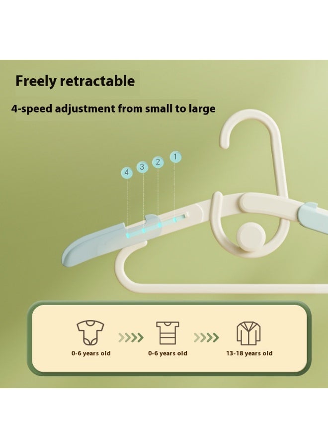 Baby clothes wardrobe, ultra-thin, non-slip, extendable clothes hangers, baby clothes hangers suitable for newborn clothes - 3-piece gift set - adjustable clothes hangers for children, suitable for girls, boys and toddlers - Image 2