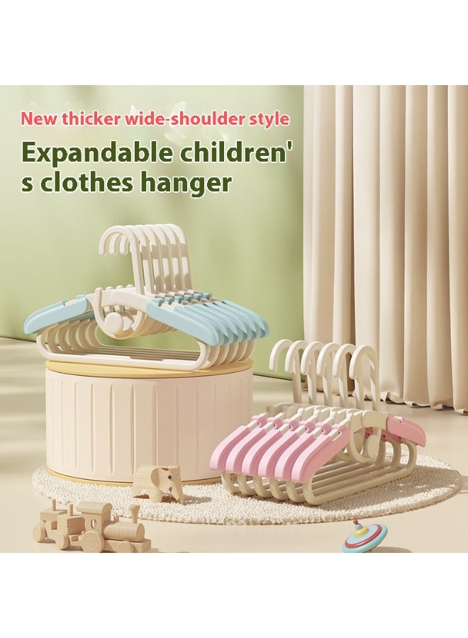 Baby clothes wardrobe, ultra-thin, non-slip, extendable clothes hangers, baby clothes hangers suitable for newborn clothes - 3-piece gift set - adjustable clothes hangers for children, suitable for girls, boys and toddlers - Image 1