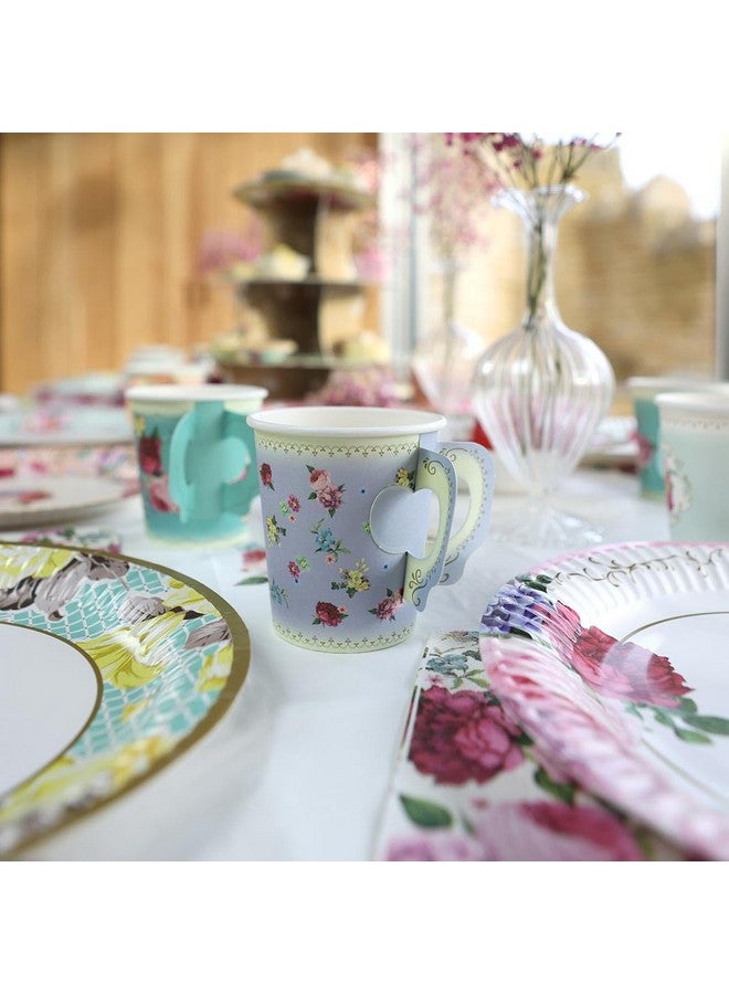Talking Tables Floral Afternoon Tea Party Decorations for 16 Guests Disposable Tableware Set Pretty Paper Plates Napkins, Teacups, Bunting Tablecloth for Birthday, Mother's Day, Baby Shower, Made - Image 5