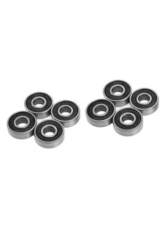 Thoraya 8Pcs 608RS ABEC 9 Ball Bearing Carbon Steel Sealed Skateboard Bearings 8x22x7mm for Roller Skates Dance Boards Black  - Image 4