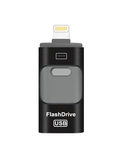 Generic 64GB USB Flash Drive, Shock Proof Durable External USB Flash Drive, Safe And Stable USB Memory Stick, Convenient And Fast I-flash Drive for iphone, (64GB Black Color)  - Image 1