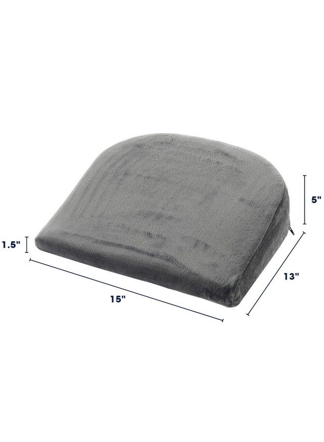 Cheer Collection Memory Foam Maternity Wedge Cushion ; Pregnancy Pain Relief Belly Support Pillow With Removable Microplush Washable Cover - Image 3