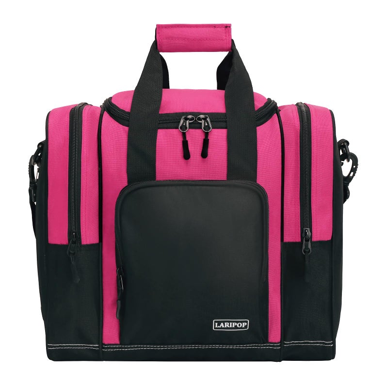 LARIPOP Bowling Ball Bag - Single Ball Tote with Padded Holder - Fits Shoes up to Mens Size 14 and Accessories - Image 1
