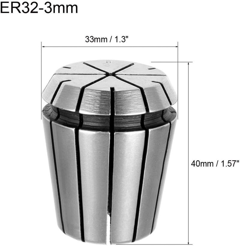 MECRAAF ® ER32 High Precision Spring Collet for CNC Workholding Engraving Collets Machine and Milling Lathe Chuck Tool (Pack of 1) (ER 32, 3-2 mm) - Image 2
