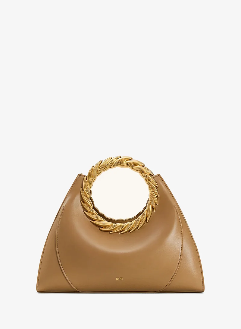 Amiya Leaf Handle Sculpture Bag