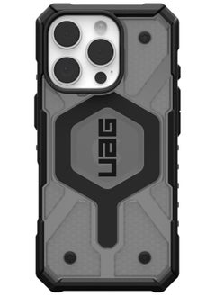 Urban Armor Gear UAG Pathfinder Clear MagSafe for iPhone 16 PRO Case Cover [18 Feet Drop tested]  - Ash | Black  - Image 4