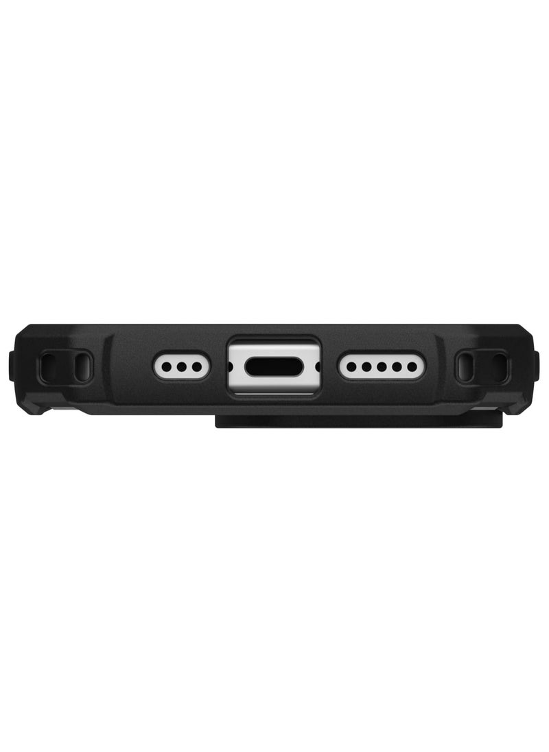 Urban Armor Gear - UAG Pathfinder Clear MagSafe for iPhone 16 PRO Case Cover [18 Feet Drop tested]  - Ash | Black - Image 1