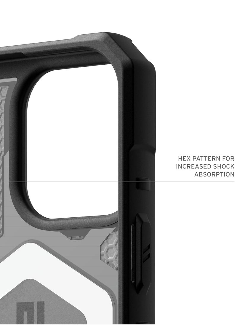 Urban Armor Gear - UAG Pathfinder Clear MagSafe for iPhone 16 PRO Case Cover [18 Feet Drop tested]  - Ash | Black - Image 1