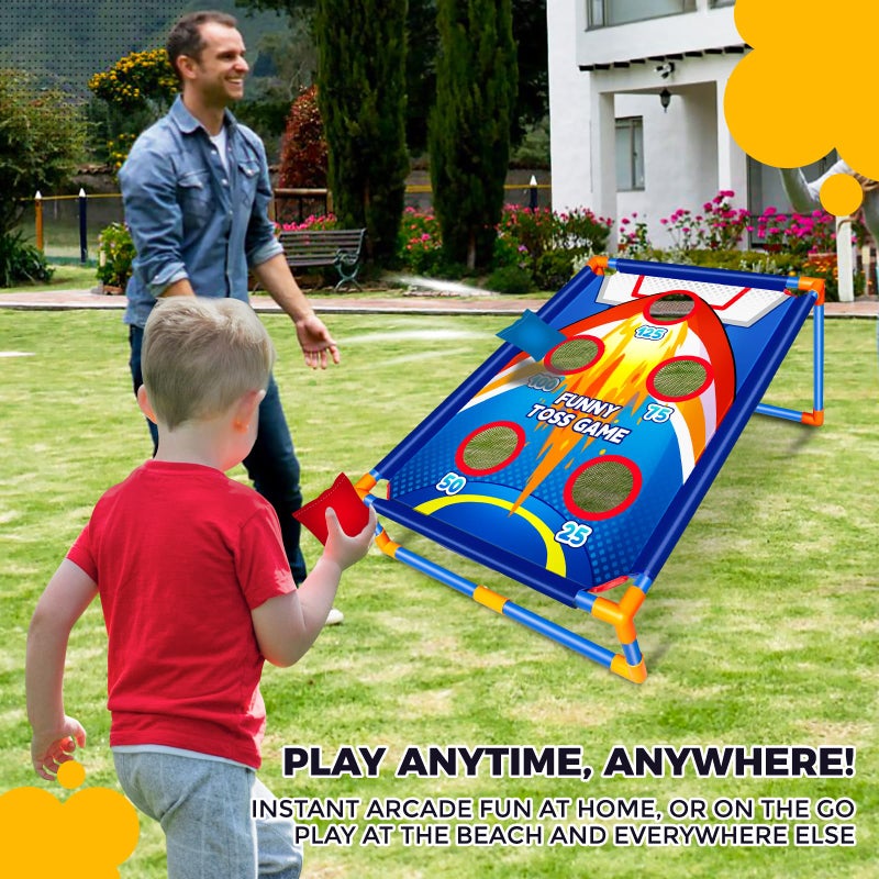 ABERLLS Bean Bag Toss Game for Kids Outdoor Activities Cornhole Games for 3 4 5 6 7 8 Years Old Boys Girls Fun Outside Toys for Family Party Games Ideal Birthday for Ages 48 Toddlers - Image 3