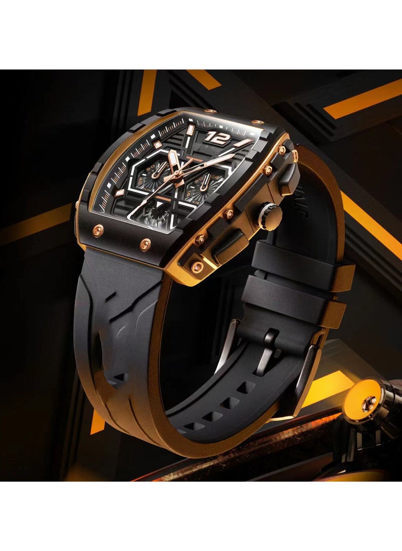 Mark Fairwhale - Watches for Men Watch Quartz Luxury Water Resistant Resin Strap Watch 5560 - Image 1