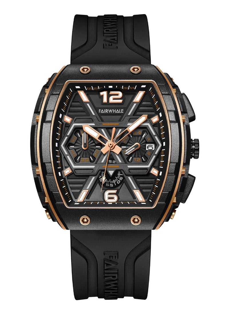 Mark Fairwhale - Watches for Men Watch Quartz Luxury Water Resistant Resin Strap Watch 5560 - Image 1