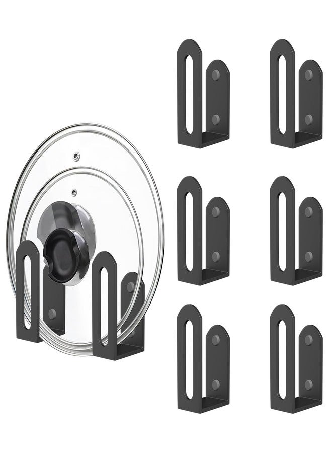 VinBee 4 Pack Pot Lid Holders,Pot Lid Organizer for Cabinet Door,Kitchen Cabinet Door Lidorganizers,Pantry Organization Suitable for Cabinets Storage Wall Mount Dish,Perfect Lids Rack for Kitchen - Image 1