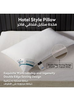 دوناتيلا مخدة فندقية مضادة للحساسية 1 كجم 50x75 سم أبيض  - Image 3