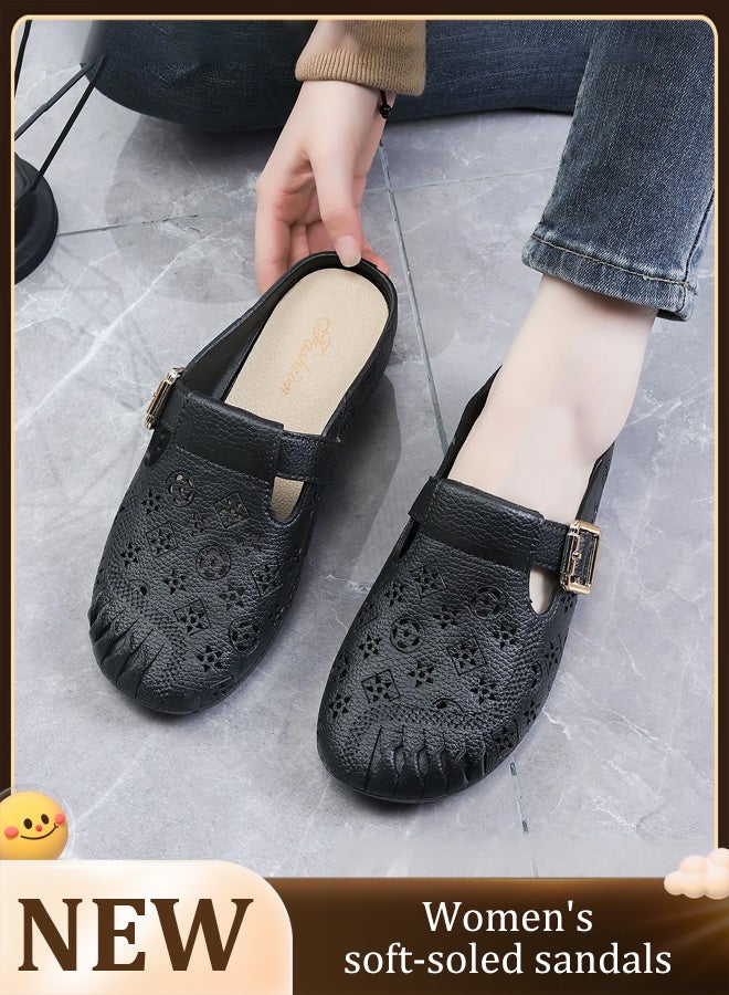 【Easy to put on and take off】 Soft-soled comfortable sandals - Image 1