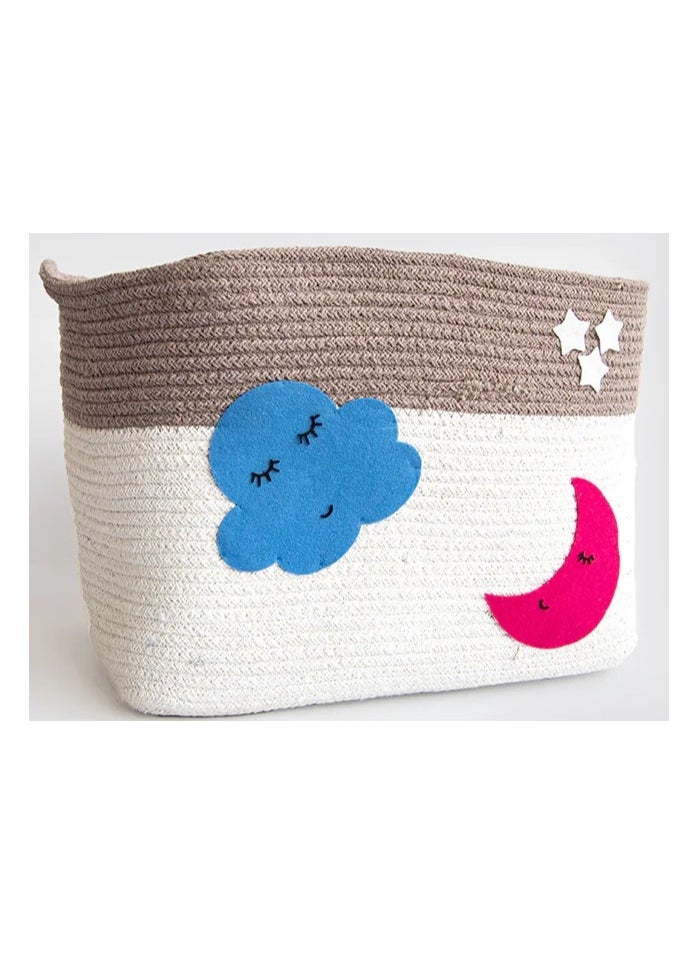 Yellow Doodle Yellow Doodle Cotton Rope Baskets - In The Sky (Set Of 2)  - Image 3