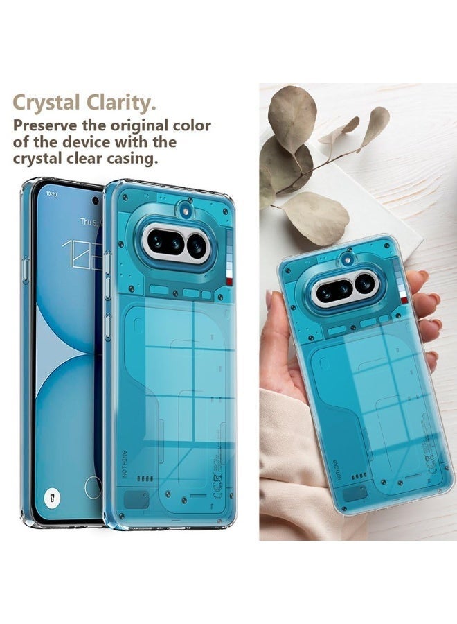 Crystal Clear Back Cover Case for Nothing Phone 4a 5G | 360 Degree Protection | Shock Proof Design | Transparent Back Cover Case for Nothing Phone 4a 5G - Image 2