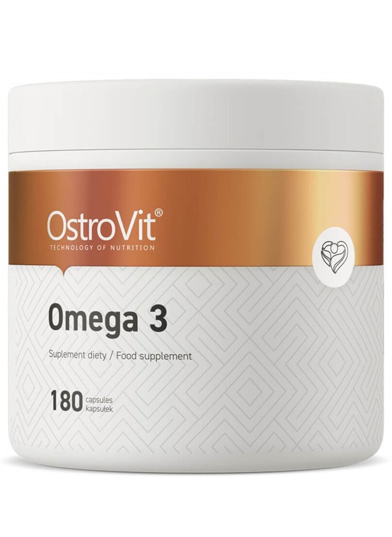 OstroVit OstroVit Omega 3, 180 Capsules, 180 Serving  - Image 1