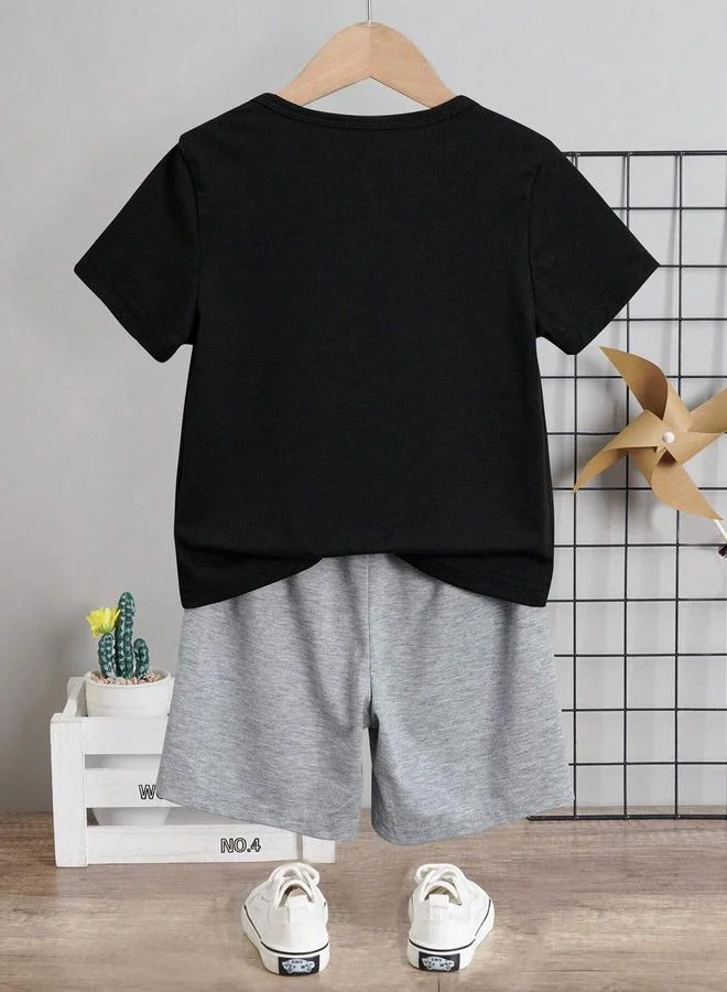 Take Two Take Two Boys Car Graphic T-Shirt and Shorts Set