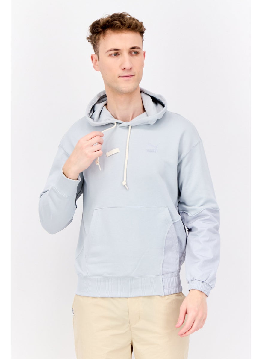 PUMA Men Sportswear Fit Long Sleeve Outdoor Hoodies, Light Grey  - Image 1