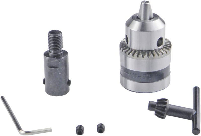 CHANCS Drill Chuck Threaded Self-Locking 1.5-10MM 3/8-24UNF Handheld Hand Drill 6.35MM Bore Fine Thread Connecting Rod SetElectric Drill Chuck Adapter DIY Drill Electric Chuck - Image 1