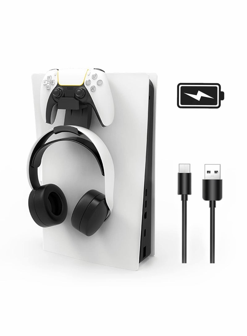 Captaintech Controller Holder Charger and Headset Hanging Station for PS5 - Image 1