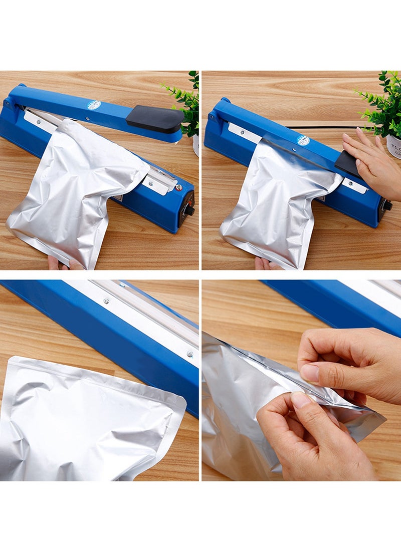 KESIBE KESIBE Sealing Packaging Machine Electric Manual Hand Impulse ,Heat Packet Pouch Bag Polybag Kitchen Seal Package Poly 8 20CM,300W BlUE 1389  - Image 3