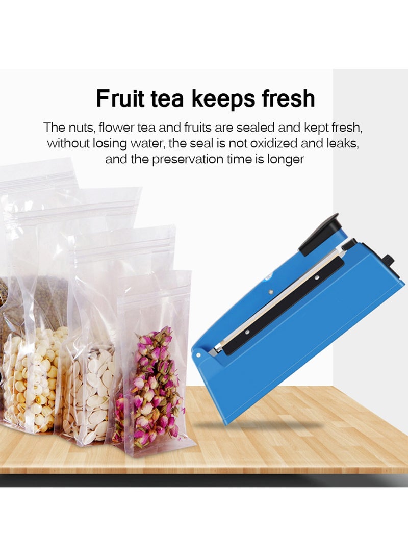 KESIBE KESIBE Sealing Packaging Machine Electric Manual Hand Impulse ,Heat Packet Pouch Bag Polybag Kitchen Seal Package Poly 8 20CM,300W BlUE 1389  - Image 5