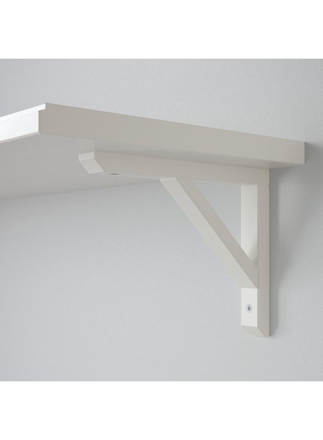 Zaboon Wall shelf combination, white stained aspen, 80x20 cm - Image 4