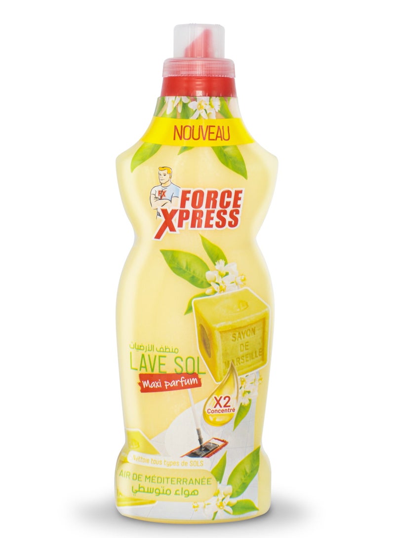 Force Xpress Floor Cleaner Mediterranean Air x2 Concentrate 1L - Image 2