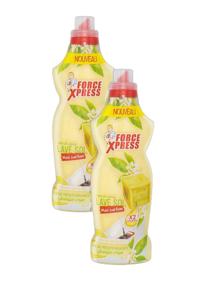 Force Xpress Floor Cleaner Mediterranean Air x2 Concentrate 1L - Image 1