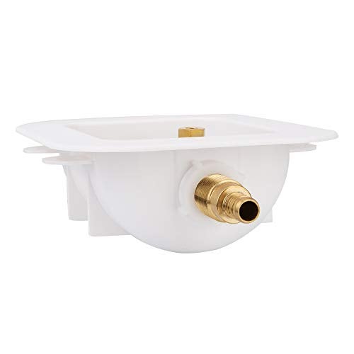Solimeta Ice Maker Outlet Box with Water Hammer Arrestor PEX Connection, with Stop Valve, Pex Laundry Box, Water Machine Shufoff Valve - Image 3