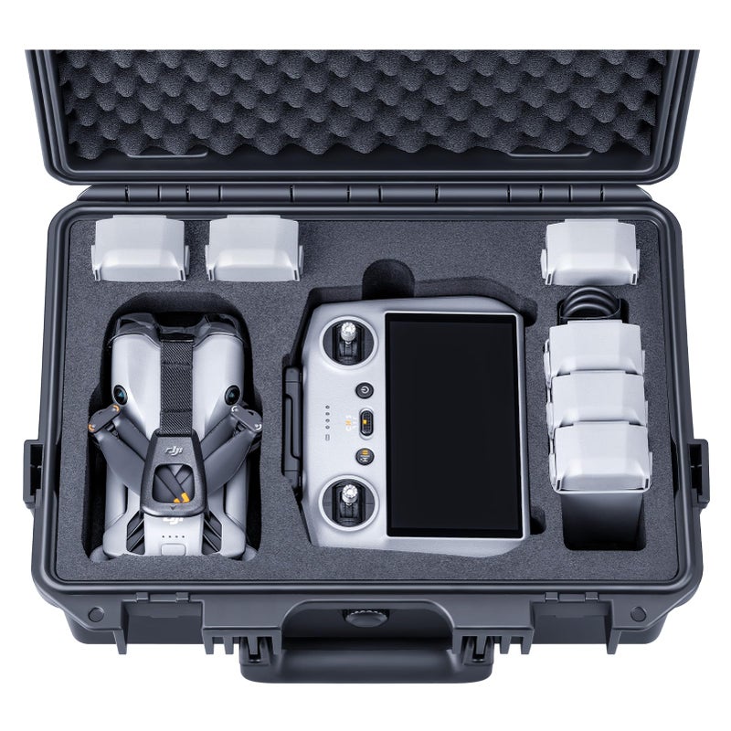 Lykus Titan MM510 Waterproof Hard Case for DJI Mini 5 Pro Fly More Combo Support RC2RCN3 up to 7 batteries CASE ONLY - Image 2