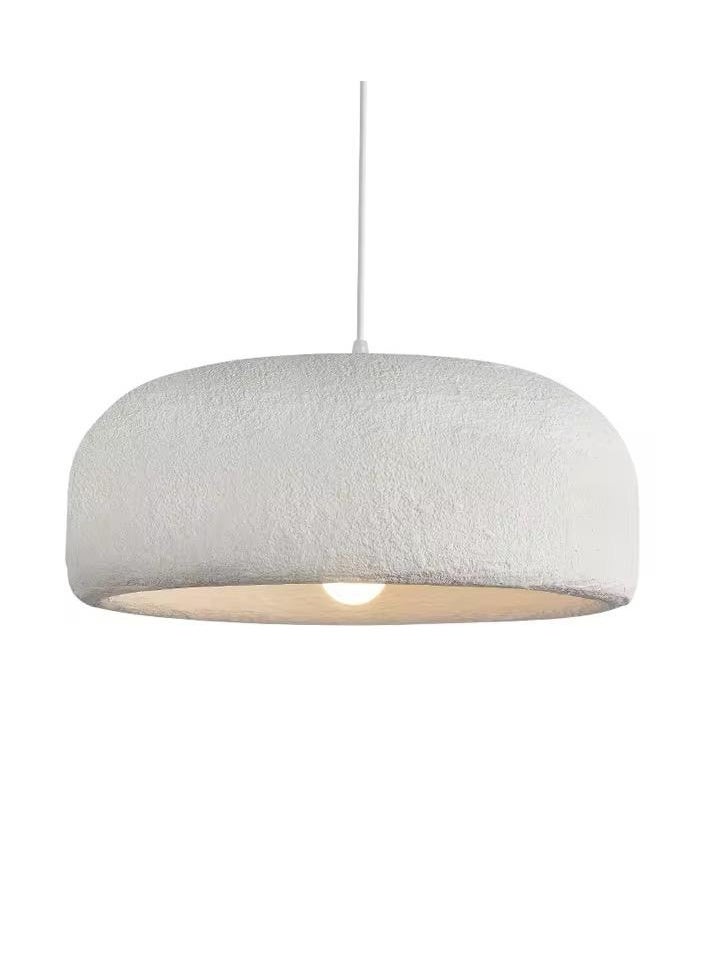 FAMI LIGHTS Japanese Style Round Pendant Light, Nordic Dining Room Chandelier, White Polystyrene, Kitchen Hanging Lamp  - Image 1