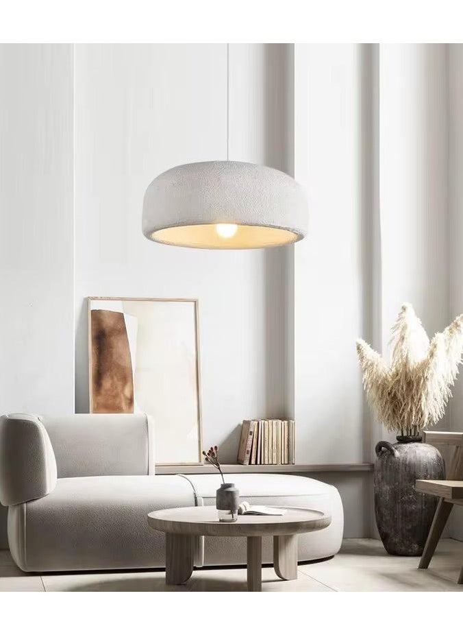 FAMI LIGHTS Japanese Style Round Pendant Light, Nordic Dining Room Chandelier, White Polystyrene, Kitchen Hanging Lamp  - Image 5