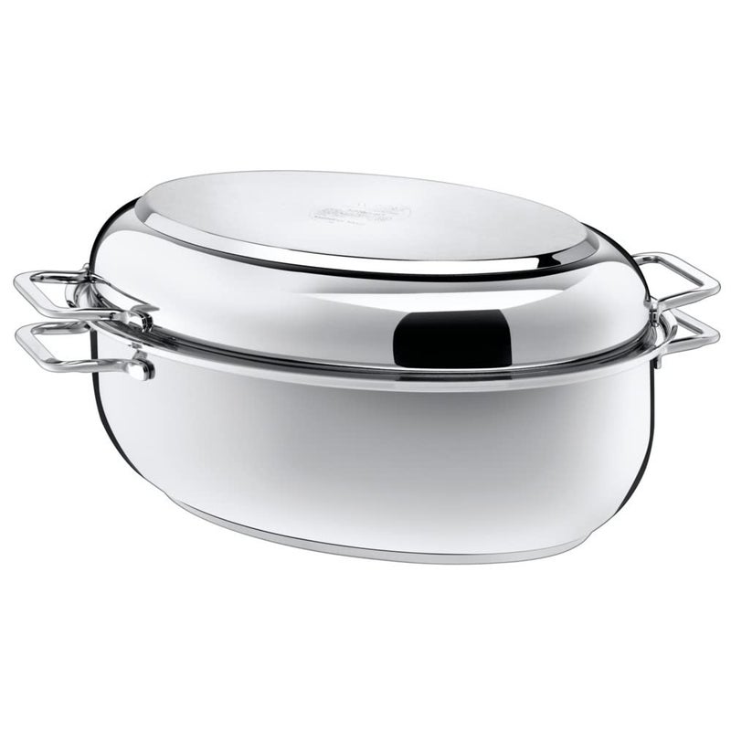 Silit Roasting Pan with Oval Lid Silver 38 x 26 x 122 cm 84 Litre