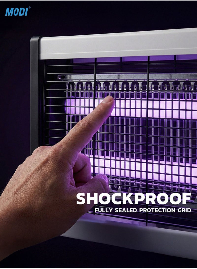 Electric Flying Insect Killer Mosquito Killer Lamp Bug Zapper Hangable Indoor Outdoor Fly Trap High Voltage UV Light Insect Eliminator for Home Office Kitchen - 20W - Image 4