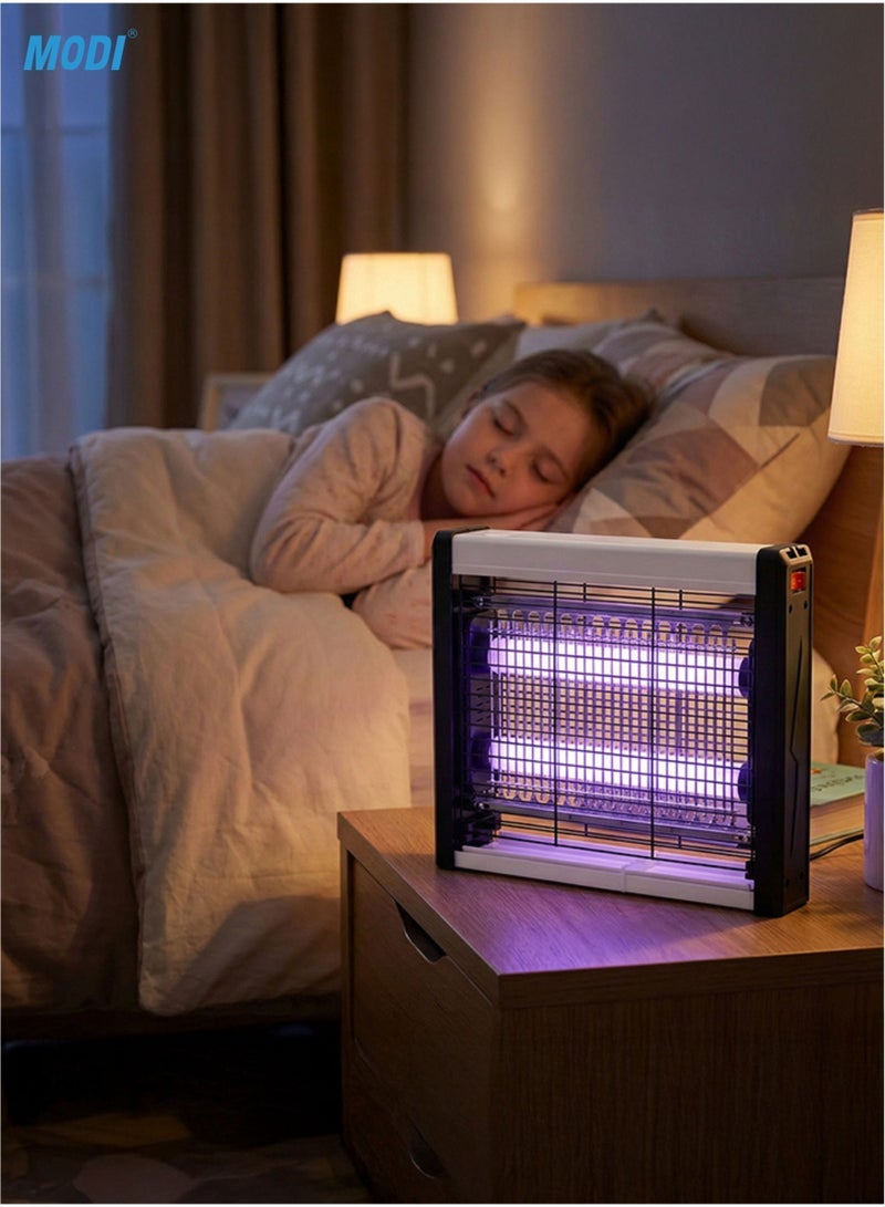 Electric Flying Insect Killer Mosquito Killer Lamp Bug Zapper Hangable Indoor Outdoor Fly Trap High Voltage UV Light Insect Eliminator for Home Office Kitchen - 20W - Image 1
