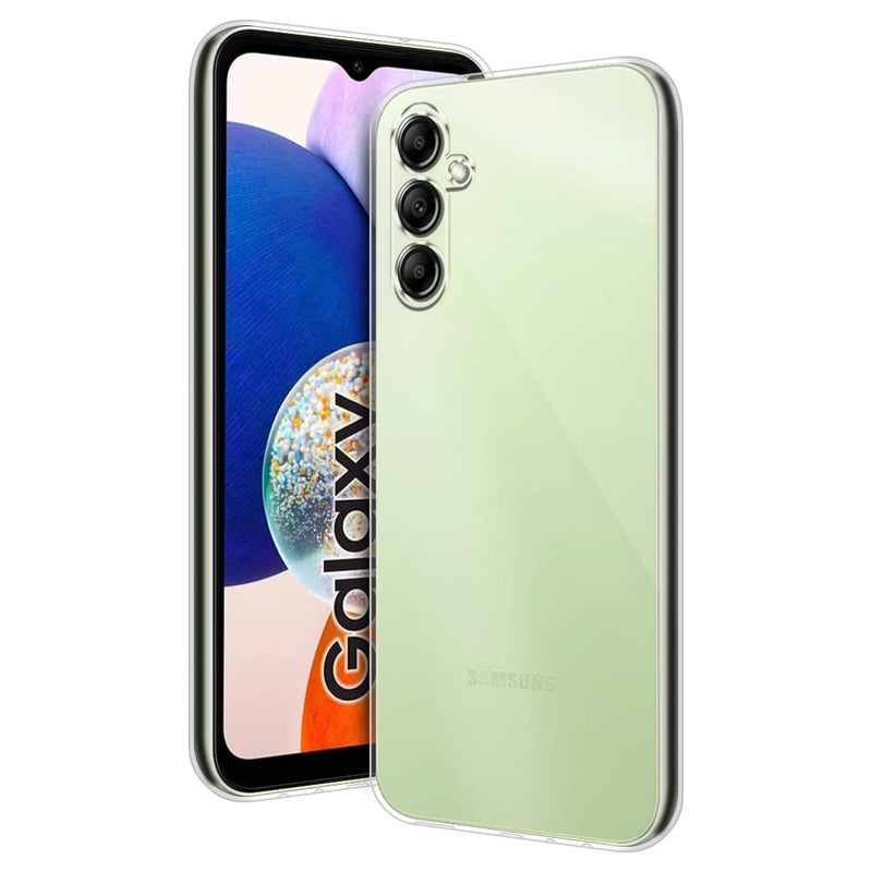 Nishtech غطاء خلفي شفاف هجين ناعم رفيع مضاد للغبار لجهاز سامسونج جالاكسي A14 5G / A14 4G مع حماية الكاميرا - Image 1