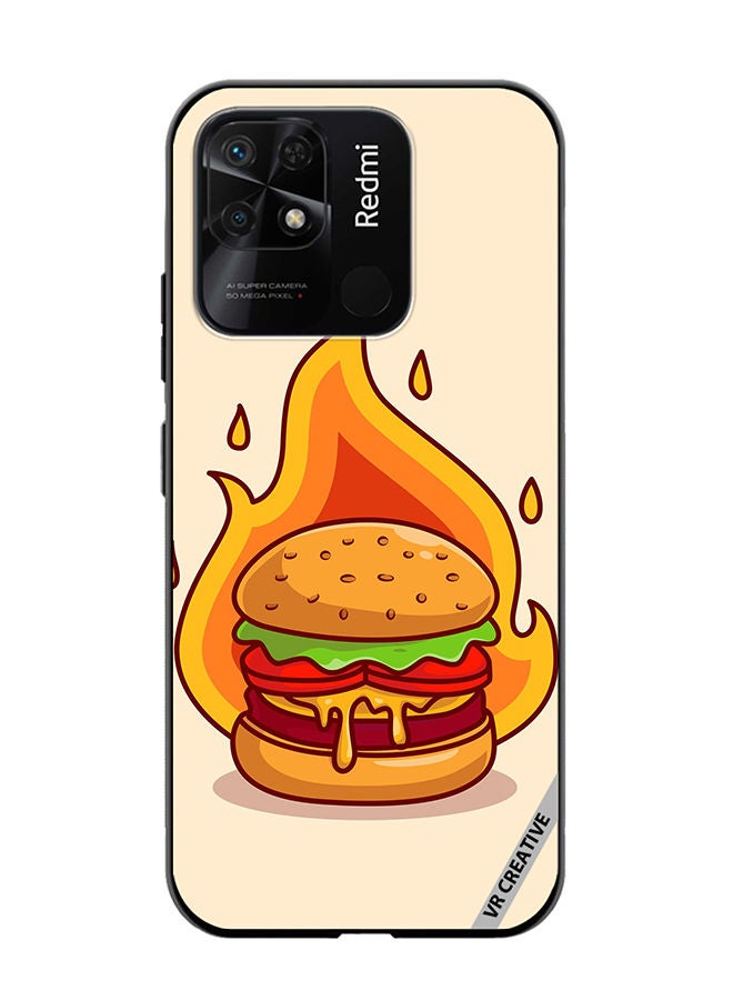VR CREATIVE Protective Case Cover For Xiaomi Redmi 10C Burger Cheese Design Multicolour - Image 1