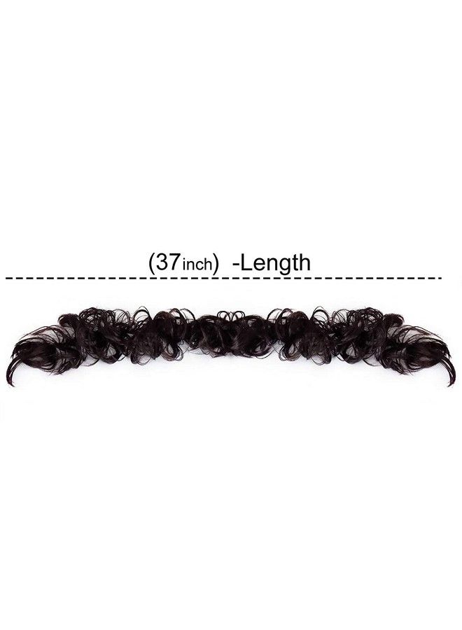 Kabello Messy Bun Juda Hair Extensions For Women And Girls Dark Brown 2 Ps Pack Of 1 - Image 3