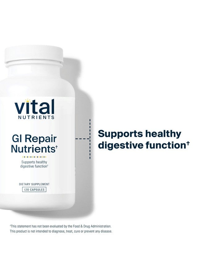 Vital Nutrients Vital Nutrients GI Repair Nutrients | Leaky Gut Capsule with L Glutamine and N-Acetyl | Digestive Enzyme Supplement to Support Gut Health and Digestion | Gluten and Dairy Free | 120 Capsules  - Image 3