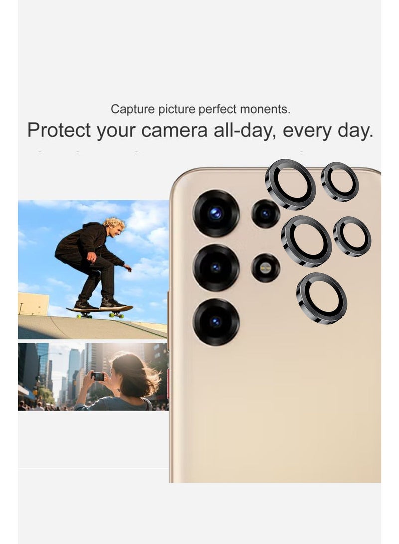 For itel Super 26 Ultra - Black Camera Lens Protector, 9H Tempered Glass, Anti-Scratch, Case Friendly, Does Not Affect Night Shots, HD Clear - Image 4