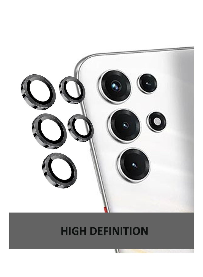 For itel Super 26 Ultra - Black Camera Lens Protector, 9H Tempered Glass, Anti-Scratch, Case Friendly, Does Not Affect Night Shots, HD Clear - Image 3