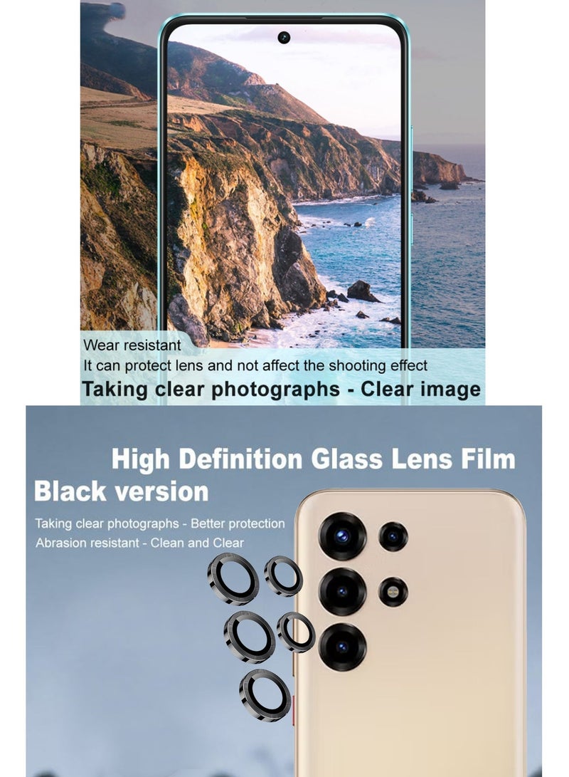 For itel Super 26 Ultra - Black Camera Lens Protector, 9H Tempered Glass, Anti-Scratch, Case Friendly, Does Not Affect Night Shots, HD Clear - Image 2