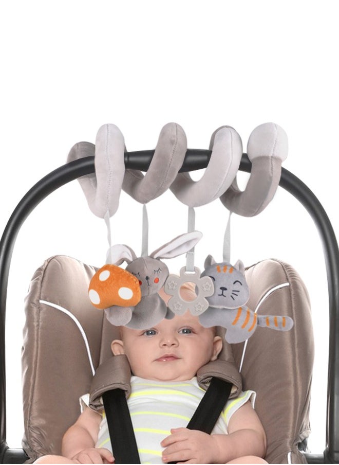 Generic Baby Stroller Toy, Spiral Hanging Toys for Infant, Car Seat Toys for Babies 0-6 Month,Cat  - Image 1