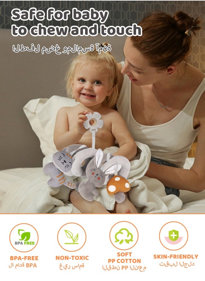 Generic Baby Stroller Toy, Spiral Hanging Toys for Infant, Car Seat Toys for Babies 0-6 Month,Cat  - Image 4